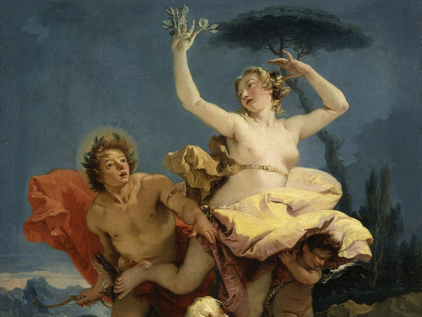 Giovanni Battista Tiepolo, Apollo e Dafne, 1743-1745, Olio su tela, 79 x 96 cm | courtesy © Musée du Louvre | Immagine: © bpk RMN - Grand Palais Franck Raux