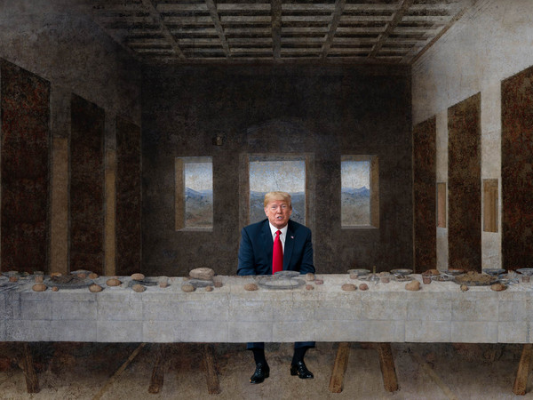 Max Papeschi, Verily, verily, I say unto you, that one of you shall betray me , Dalla serie The Golden Cage, 2018| © Max Papeschi