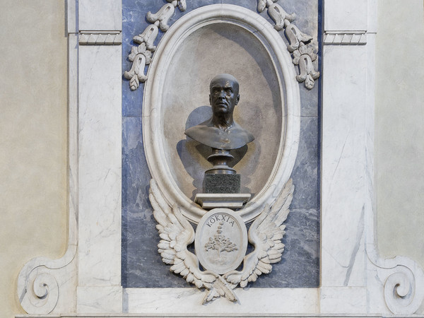 Basilica di Santa Croce: monumento ad Antonio Cocchi (progetto di Zanobi Del Rosso, 1773). Cocchi fu presente alla traslazione della salma di Galileo nel sepolcro monumentale il 12 marzo 1737 | © Museo Galileo, Firenze / Opera di Santa Croce