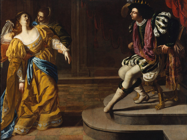 Artemisia Gentileschi, <em>Ester e Assuero</em>, 1626-29 ca., Olio su tela, 273.7 x 208,3 cm, Lent by The Metropolitan Museum of Art, Gift of Elinor Torrance Ingersoll, 1969 | © The Metropolitan Museum of Art