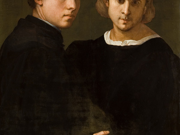 Pontormo (Jacopo Carucci; Pontorme, Empoli 1494-Firenze 1557), Doppio ritratto di amici, 1523-1524; olio su tavola e lacche; cm 88,2 x 68. Venezia, Fondazione Giorgio Cini, Galleria di Palazzo Cini, Cini 40025