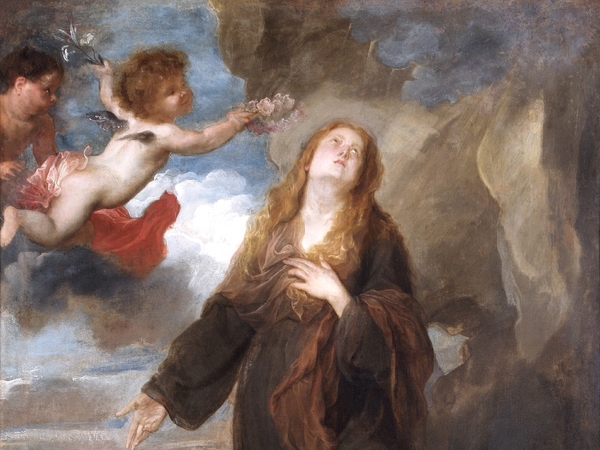 Anton van Dyck, Santa Rosalia incoronata da due angeli, The Wellington Collection, Apsley House, London, courtesy &copy; Historic England Archive