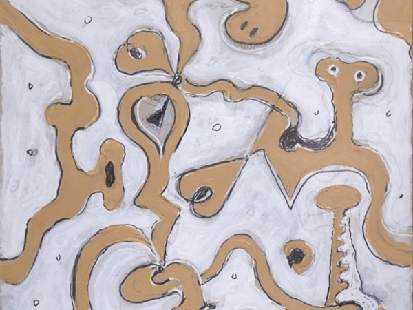 Gillo Dorfles, Senza titolo, 1994 acrilico su cartoncino cm 39,5 x 39
