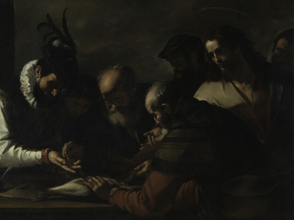 Mattia Preti, Tributo della moneta. Roma, Galleria Nazionale d’Arte Antica in Palazzo Corsini, inv. 117, olio su tela, cm 123 x 173