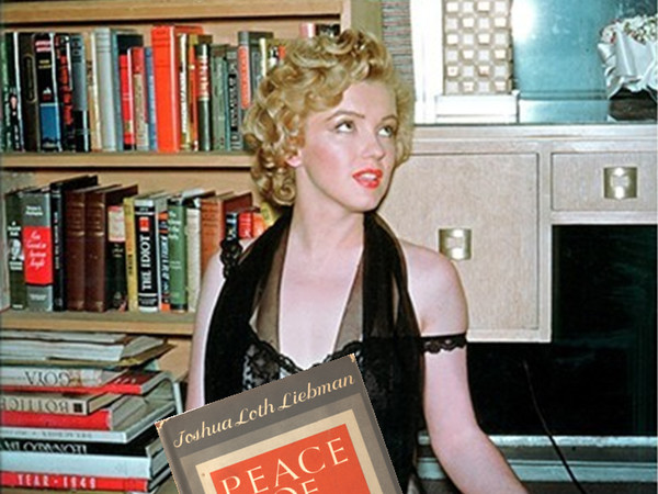 Libro originale dalla biblioteca privata di Marilyn Monroe, inclusa foto di Harald Lloyd, 1952, Collection Stampfer | Collage © Ted Stampfer