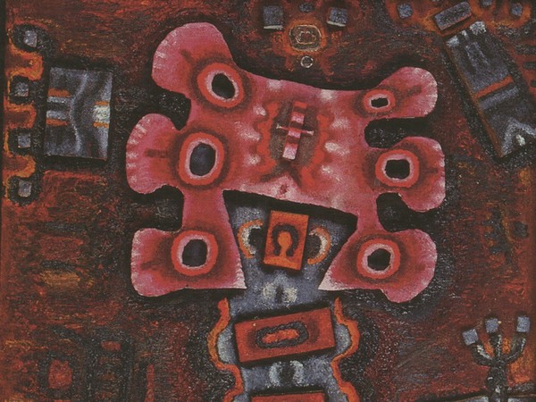 Vladimir Jankilevskij, Proheta,1967, Olio e rilievo su legno
