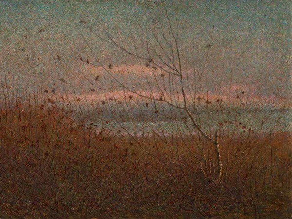 Vittore Grubicy de Dragon, Quando gli uccelletti vanno a dormire, 1891-1903, Olio su tela, 30.5 × 52.5 cm, Collezione privata | Foto: Vittorio Calore Milano