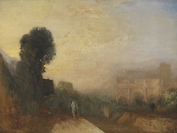 Joseph Mallord William Turner, The Arch of Constantine, Rome, 1835 circa, Olio su tela, 1219 x 914 mm, Tate, Accepted by the nation as part of the Turner Bequest 1856 | Courtesy of Chiostro del Bramante 2018