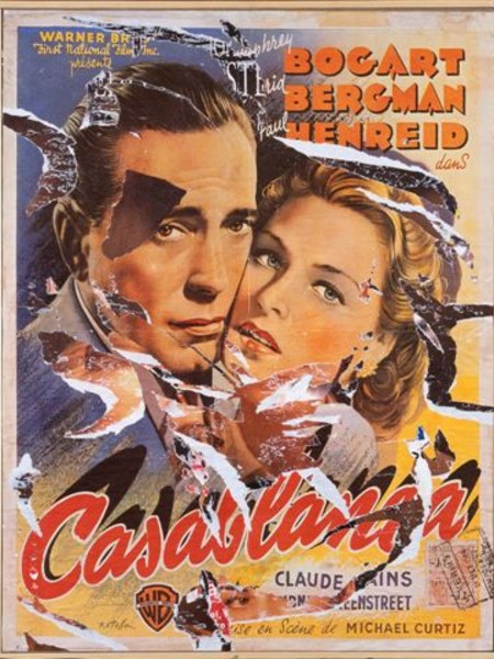 Mimmo Rotella (1918-2006), Casablanca, 1965-80, Décollage, 89,2x68,5 cm, Fondazione Solomon R. Guggenheim