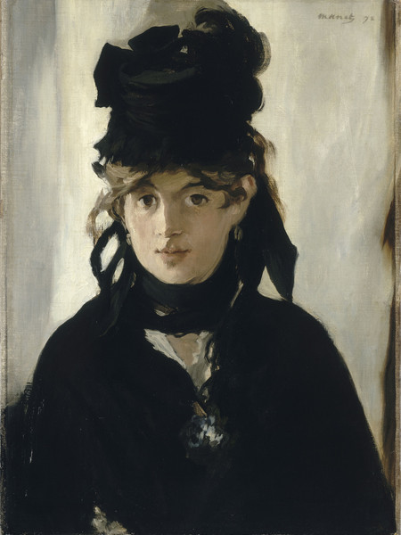 Édouard Manet, Berthe Morisot au bouquet de violettes (Berthe Morisot  con un mazzo di violette), 1872, olio su tela, 55x40,5 cm, Parigi, Musée d’Orsay