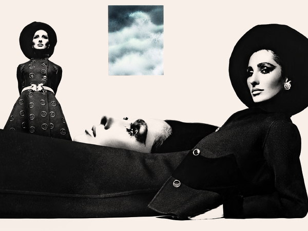 Gian Paolo Barbieri, Alberta Tiburzi in Valentino, Fotografia per Valentino, pubblicata in Vogue n. 206, settembre 1968, pp. 334-335 | Courtesy Fondazione Gian Paolo Barbieri ETS