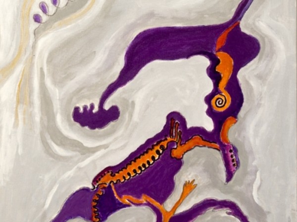 Gillo Dorfles, Capovolgimento, 1993, acrilico su cartone telato cm 60x50