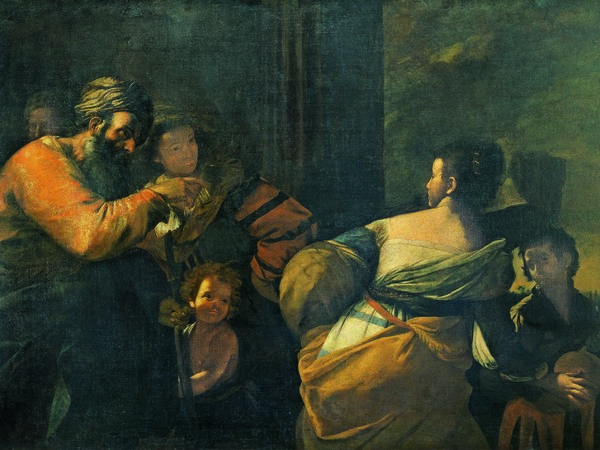 Museo di Palazzo Pretorio, Mattia Preti, Ripudio di Agar, 1635-1640 circa, Olio su tela, 280 x 185 cm