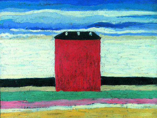 Kazimir Malevič, Casa rossa, 1932. Olio su tela, 63 x 55 cm. Museo di Stato Russo, San Pietroburgo