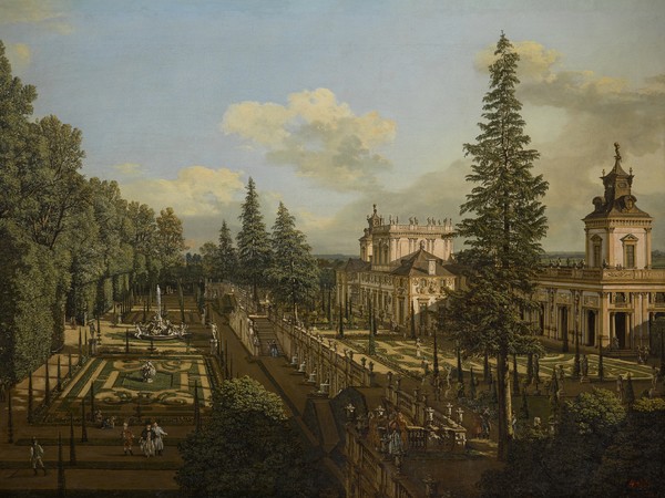 Bernardo Bellotto, Il Palazzo di Wilanòw dal giardino, 1777, Olio su tela, 164 x 117 cm, The Royal Castle in Warsaw - Museum| Foto: Andrzej Ring, Lech Sandzewicz