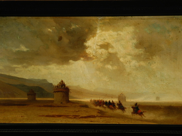 Alberto Pasini, Colombai per raccogliere il guano nelle pianure di Kunickak e cavalcata persiana