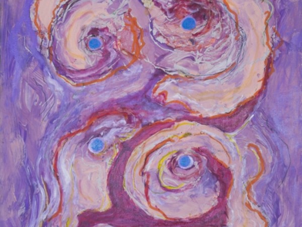 Gillo Dorfles, Circonvoluzione (a quattrocchi), 2011, stampa digitale e acrilico su tela cm 60x70