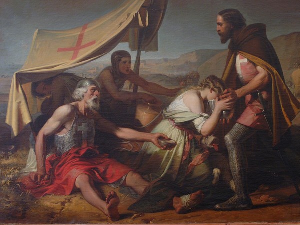 Alessandro Guardassoni, Un episodio della sete sofferta dai primi Crociati (1852). © Pinacoteca Nazionale di Bologna 