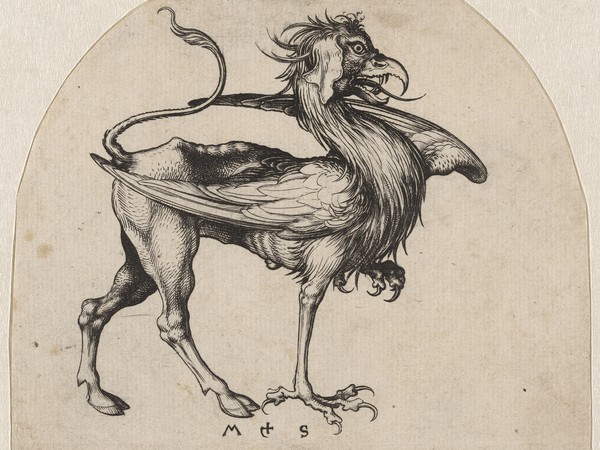 Martin Schongauer, Il Grifone | Courtesy © Grand Palais Rmn Musée du Louvre, ph: Tony Querrec Martin Schongauer, Il Grifone | Courtesy © Grand Palais Rmn Musée du Louvre, ph: Tony Querrec