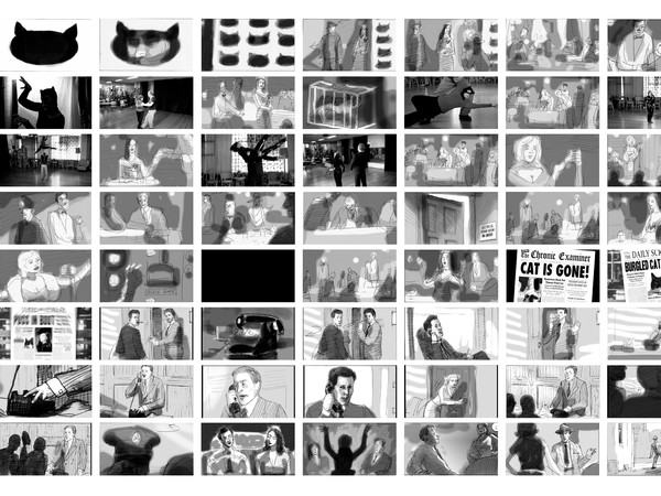 Storyboard Drawings, The Big Kitty, Un film di Lisa Barmby e Tom Alberts, 70 min, Australia 2019 | Courtesy Tom Alberts & Lisa Barmby | Courtesy Tom Alberts & Lisa Barmby