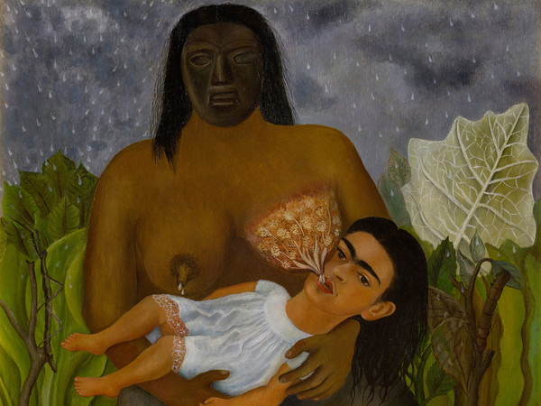 Frida Kahlo, La mia balia ed io, 1937. Olio su metallo, 30,5 x 35 cm. Col. Museo Dolores Olmedo, Xochimilco, México. Photographs by Erik Meza / Javier Otaola; image © Archivo Museo Dolores Olmedo, 2013 Banco de México Diego