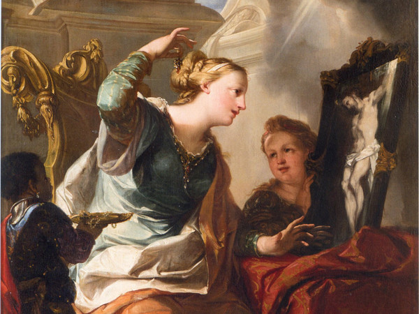 Antonio Bellucci, Vocazione di santa Rosalia, 1706, Olio su tela, 127 x 164 cm