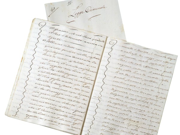 Legge criminale (30 novembre 1786), Segreteria di Gabinetto, Appendice, fascicolo cartaceo, Archivio di Stato di Firenze.
