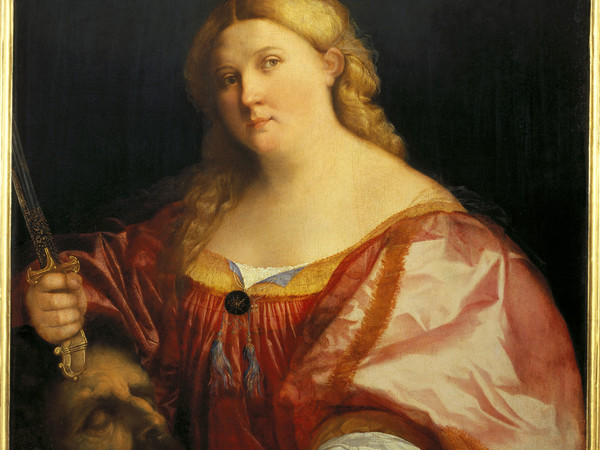 Palma il Vecchio, Giuditta con la testa di Oloferne. Olio su tavola. Firenze, Galleria degli Uffizi. ©S.S.P.S.A.E e per il Polo Museale della città di Firenze - Gabinetto Fotografico