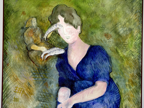 Sandro Chia, Mattinata all’opera, (1979). Olio su tela, cm 102 x 101. Berlino, collezione privata