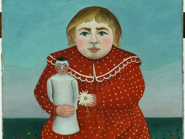 Henri Rousseau, L’Enfant à la poupée/ Bambina con bambola, 1904–1905 ca. Olio su tela, cm 66 x 51. Parigi, Musée de l'Orangerie, Collection J. Walter-P. Guillaume © RMN‐Grand Palais (Musée de l’Orangerie)/Franck Raux