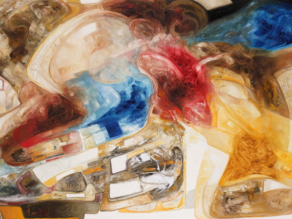 Piero Mascetti, Armida e 100 love songs, 2006, olio su tela, cm.180x270 