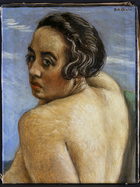 Giorgio de Chirico, Bagnante (Ritratto di Raissa), 1929 olio su tela, 46 x 35 cm