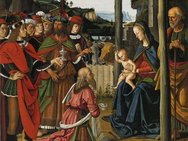Pietro Perugino, Adorazione dei Magi, 1470-1473, Perugia, Galleria Nazionale dell'Umbria