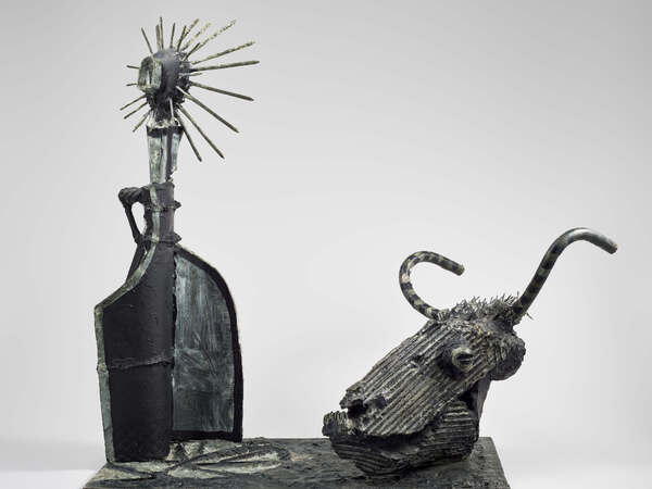 Pablo Picasso, Crâne de chèvre, bouteille et bougie, 1951-1953