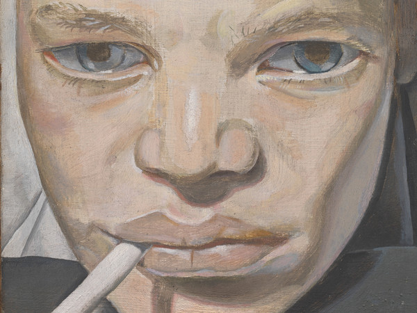 Lucian Freud, Boy Smoking, 1950-15951, Olio su rame, Lucian Freud Archive / Bridgeman Images | Foto: © Tate London | Courtesy of Chiostro del Bramante, Roma