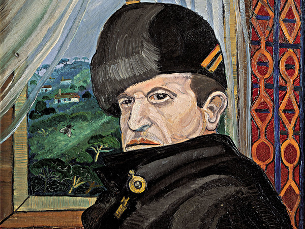 Antonio Ligabue, Ritratto di Basilio Gnutti, 1957, Olio su faesite, 70 x 50 cm  | Courtesy of Fondazione Archivio Antonio Ligabue di Parma