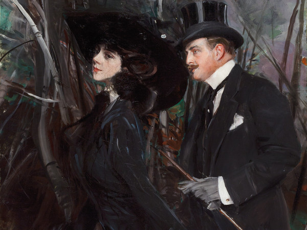 Giovanni Boldini, La passeggiata al Bois de Boulogne, 1909 circa, Museo Giovanni Boldini, Ferrara