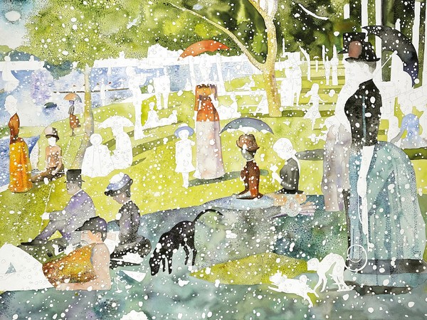 Marcello Jori, La grande Jatte, 2013. Serigrafia