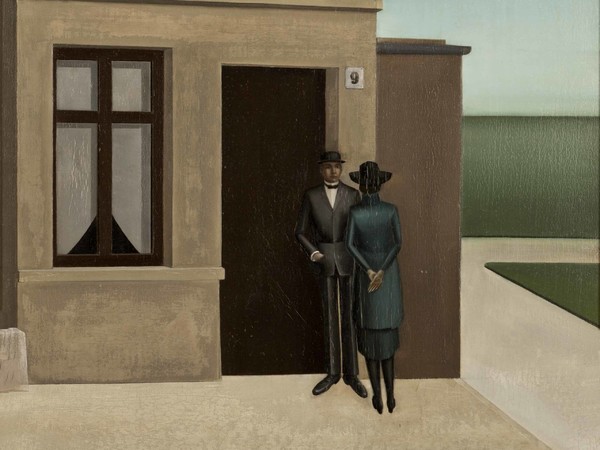 Anton Räderscheidt, House No. 9 (Haus Nr. 9), 1921. Olio su tavola, cm 65 x 55. Collezione privata. ©Anton Räderscheidt, by SIAE 2015 - Photo by Andreas Vogt