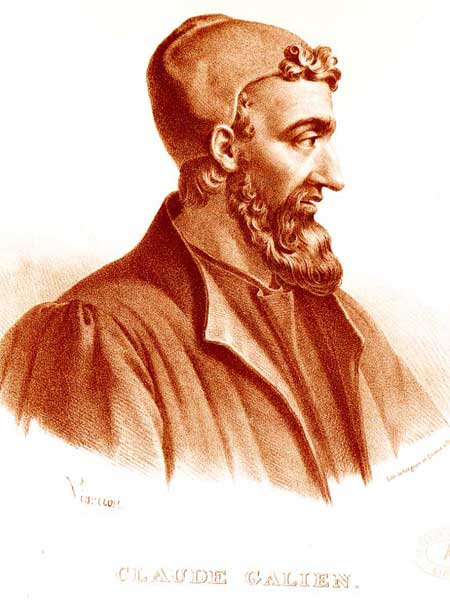 Galeno, litografia di Pierre Roche Vigneron