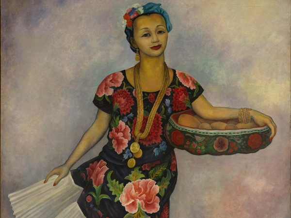 Diego Rivera, Ritratto di Dolores Olmedo, 1955. Olio su tela, 201,2 x 153,1 cm. Col. Museo Dolores Olmedo, Xochimilco, México. Photographs by Erik Meza / Javier Otaola ; image © Archivo Museo Dolores Olmedo ©2013 Banco de Méxi