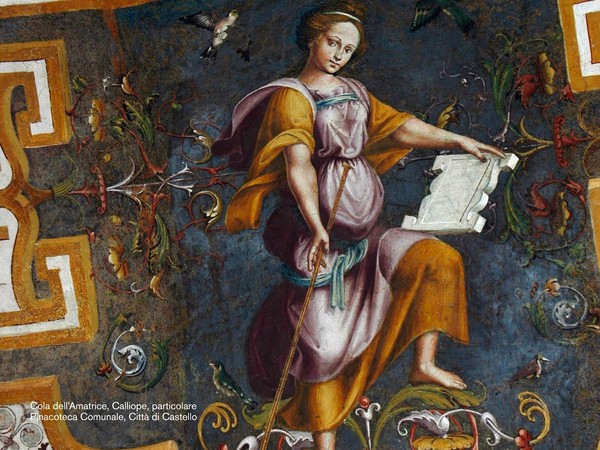Cola dell'Amatrice, Calliope, particolare. Pinacoteca Comunale, Città di Castello