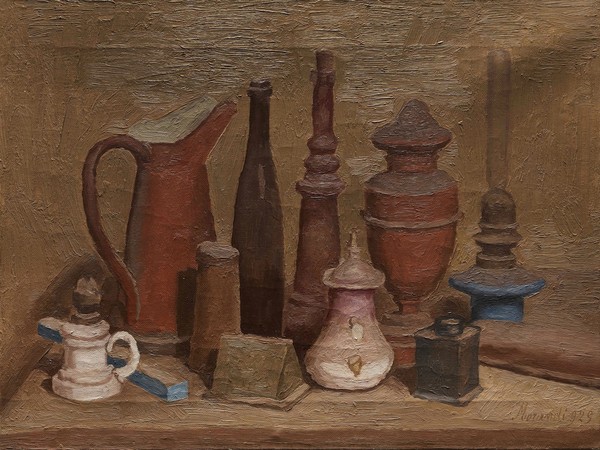 Giorgio Morandi, Natura morta, 1929, Olio su tela, cm 39 x 52,7, Rovereto, MART, Museo di arte moderna e contemporanea di Trento e Rovereto Collezione L.F.