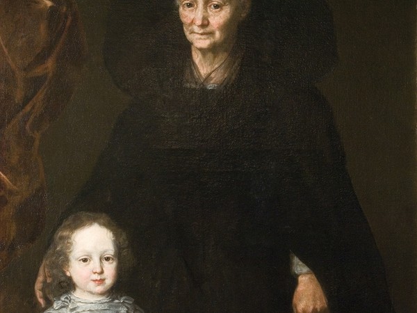 Giusto Suttermans, Ritratto di Francesco Maria de’ Medici con la governante Elena Gaetani Borromei, 1663-1664, olio su tela Volterra, Museo di Palazzo Viti, Collezione Viti