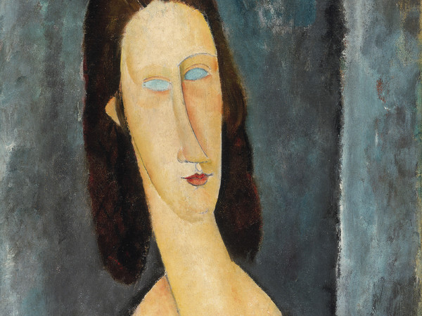 Amedeo Modigliani, Occhi azzurri. Ritratto di Madame Jeanne Hebuterne, 1917. Olio su tela, 54,6x42,9 cm. Philadelphia Museum of Art, Philadelphia Amedeo Modigliani, Occhi azzurri. Ritratto di Madame Jeanne Hebuterne, 1917. Olio su tela, 54,6x42,9 cm. Philadelphia Museum of Art, Philadelphia