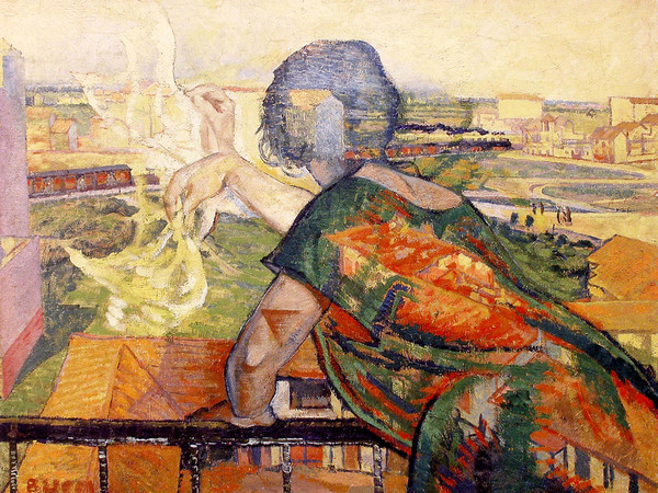 Anselmo Bucci, l'addio, cm 90x112.