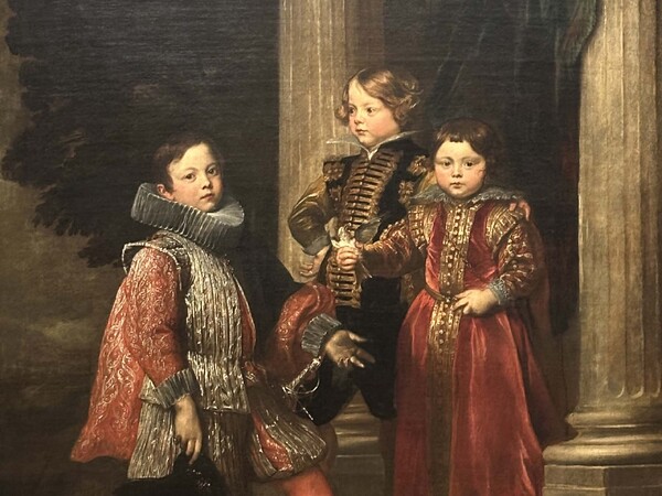 Anton van Dyck, Ritratto di Alessandro, Vincenzo and Francesco Maria Giustiniani Longo&nbsp;(?) &copy; The National Gallery, London