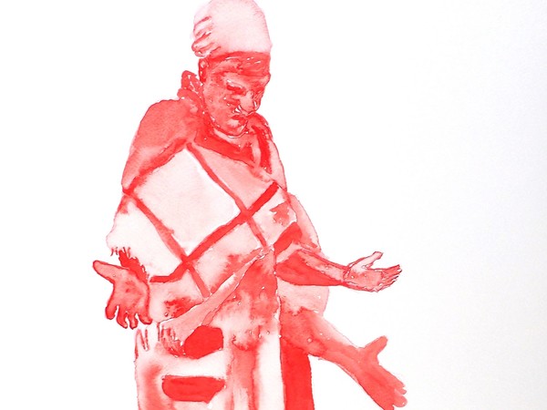 Senzeni Marasela, (Sud Africa 1977), Waiting for Gebane, 2015-2016, 12 acquerelli, 42 x 60 cm (ciascuno) | Courtesy of Afronova Gallery, Johannesburg