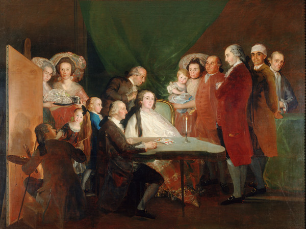 Francisco de Goya y Lucientes, La famiglia dell'infante don Luìs, 1783-1784, Olio su tela | Courtesy of Fondazione Magnani-Rocca 2020