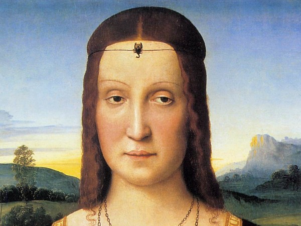 Raffaello, Ritratto di Elisabetta Gonzaga, 1502 circa. Galleria degli Uffizi, Firenze